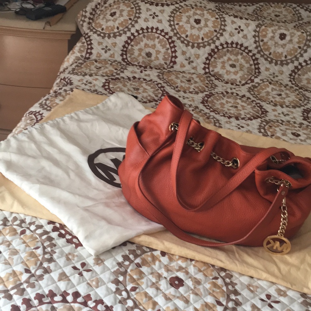 Michael Kors slouchy hobo bag with gold accent